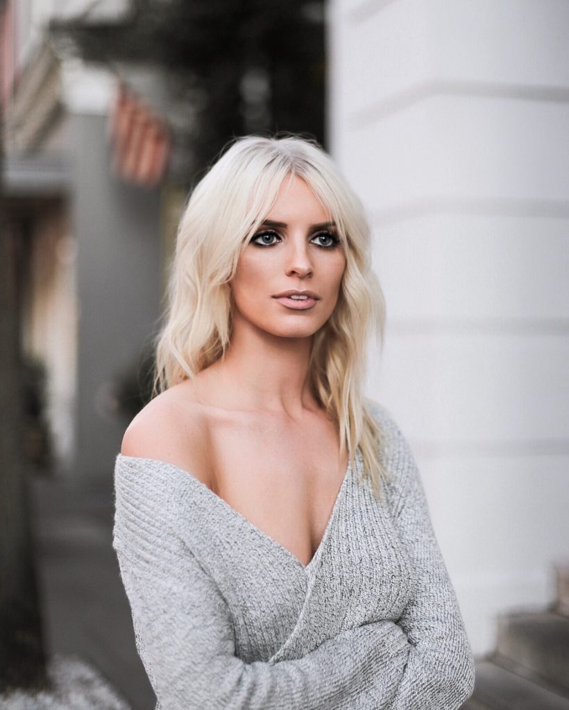 Make Me Move cmeo collective sweater ribbed knit dress v neck grey Shopbop Revolve Nordstrom blogger street style winter 2017 // Charleston Fashion Blogger Dannon Like The Yogurt 
