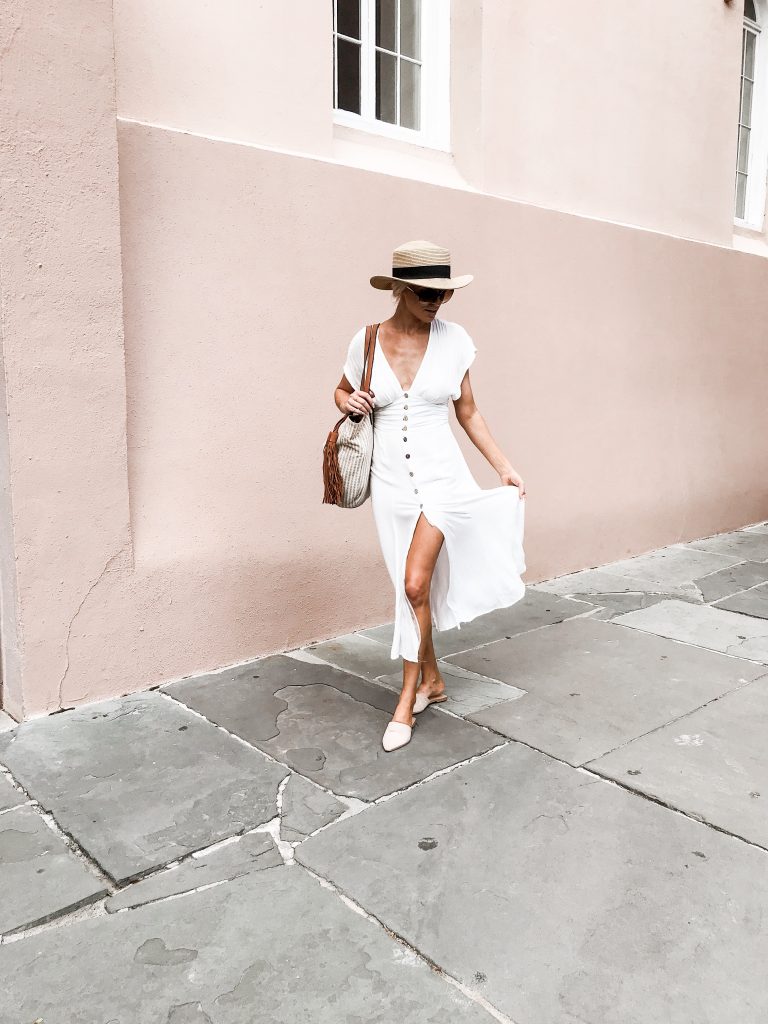 Button Down Midi Dress Forever 21 Fall Autumn street style looks // Charleston Fashion Blogger Dannon K Collard Like The Yogurt